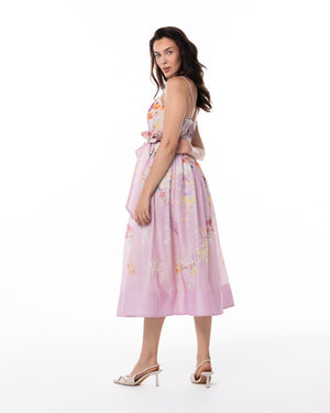 Blush Blossom Floral Midi Dress