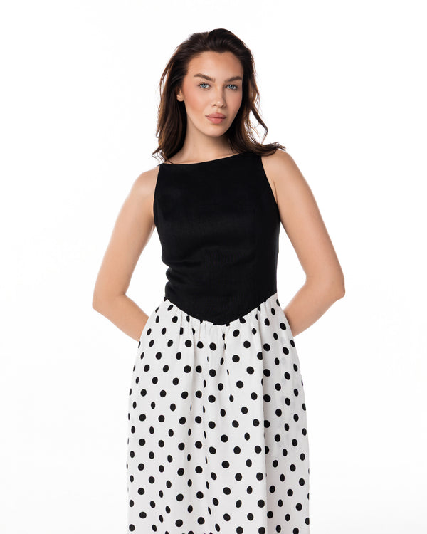 Black & White Polka Dot Dress