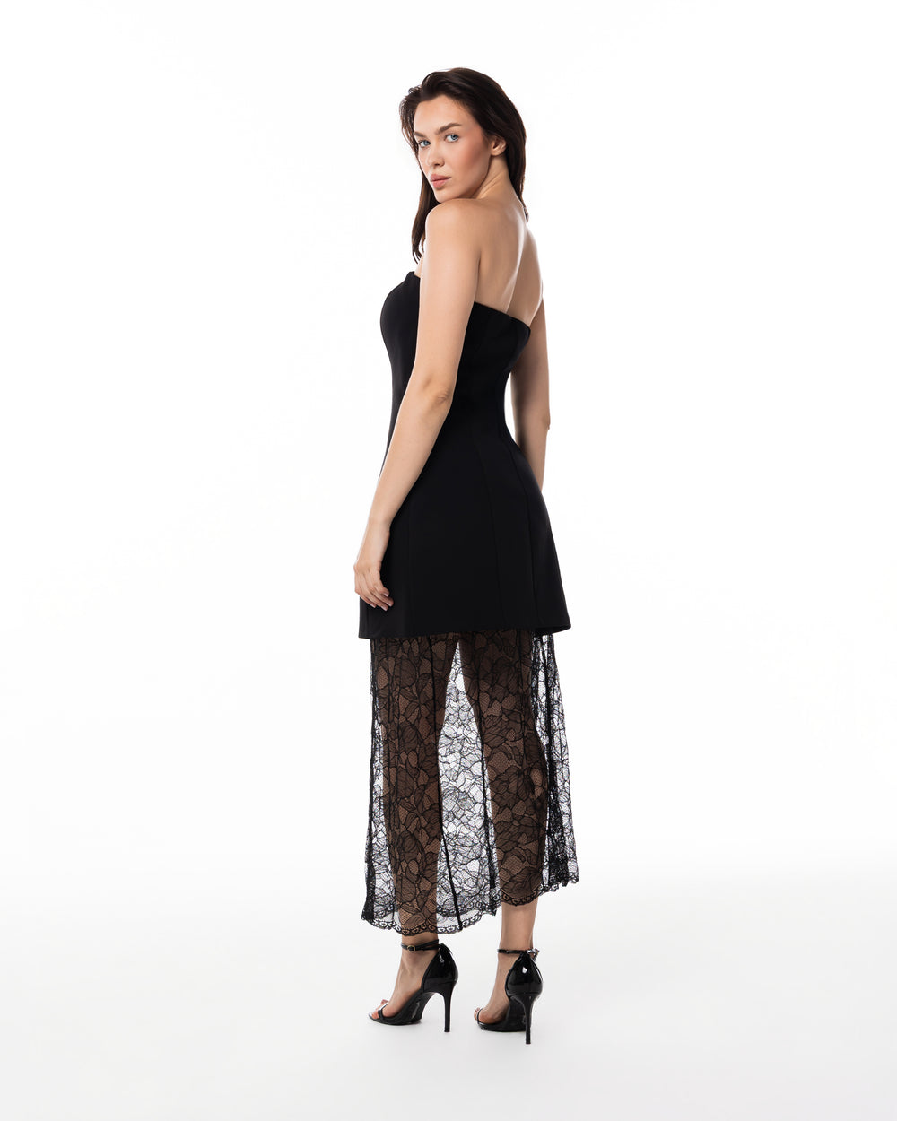 Black Lace-Overlay Set