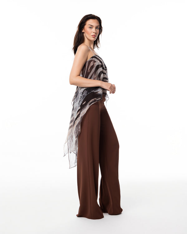 Chocolate Safari Cami Trouser Set