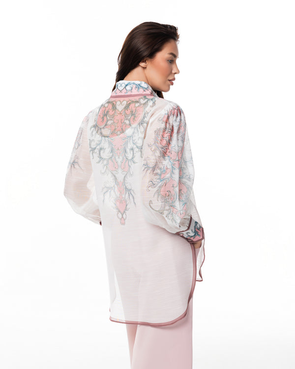 Ivory Paisley Blouse & Trouser Set
