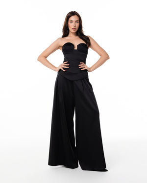 Black Corset & Palazzo Set