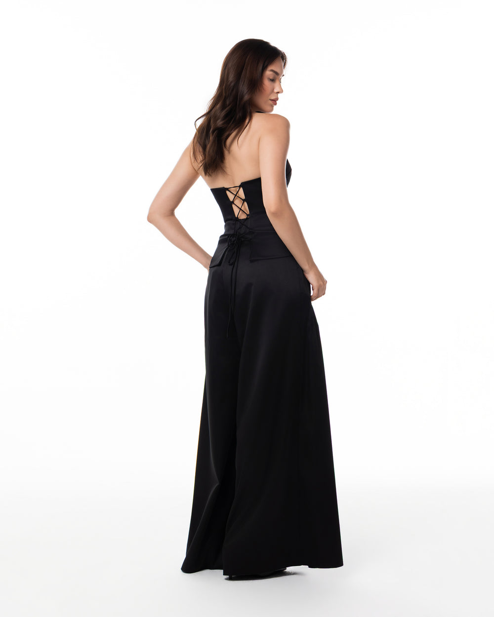 Black Corset & Palazzo Set