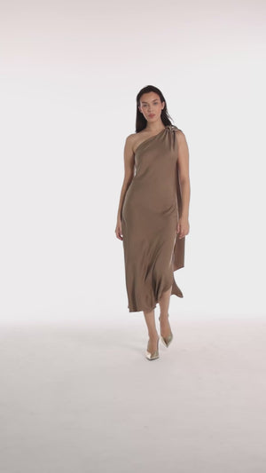 Asteria Mocha Dress