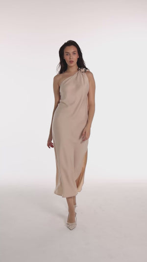 Asteria Champagne Dress